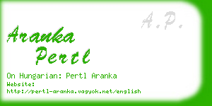 aranka pertl business card